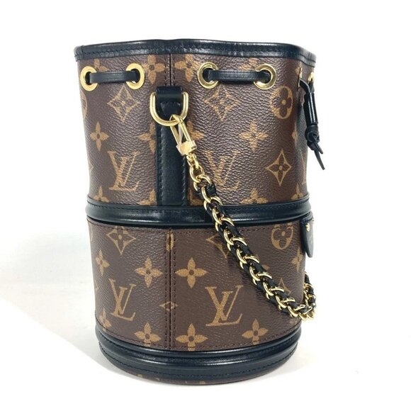 LOUIS VUITTON M83480 Monogram Kanoe Hand Bag Drawstring Pouch Chain Shoulder Bag - Picture 3 of 15